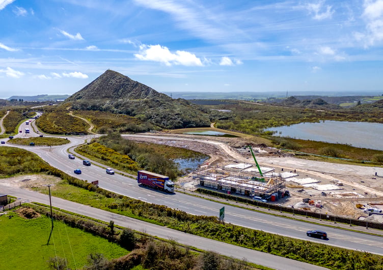 Houses are being built to the north of the Sky Tip in the second phase of development. Picture: Paul Williams