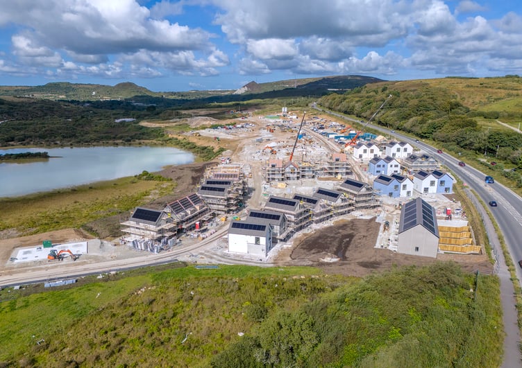 Looking north from the Sky Tip over the second phase of development. Picture: Paul Williams
