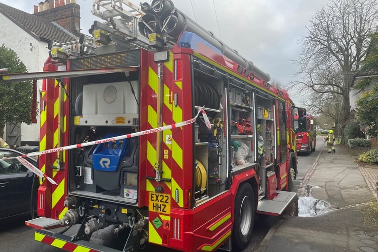 Fire Fighters on Guildford Road Farnham