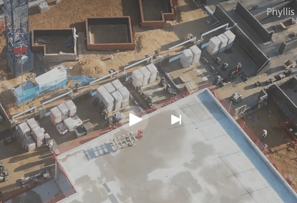 <p>Drone footage of the construction of the Phyllis Tuckwell Hospice in Farnham.</p>