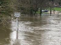 VIDEO: Flooding in Tilford, deep surface water on B3001 at Elstead