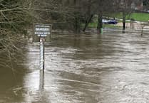 VIDEO: Flooding in Tilford, deep surface water on B3001 at Elstead