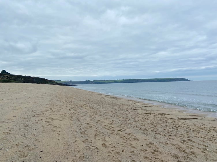 There is a huge expanse of sand at Carlyon Bay, particularly at low tide. Picture: Andrew Townsend.