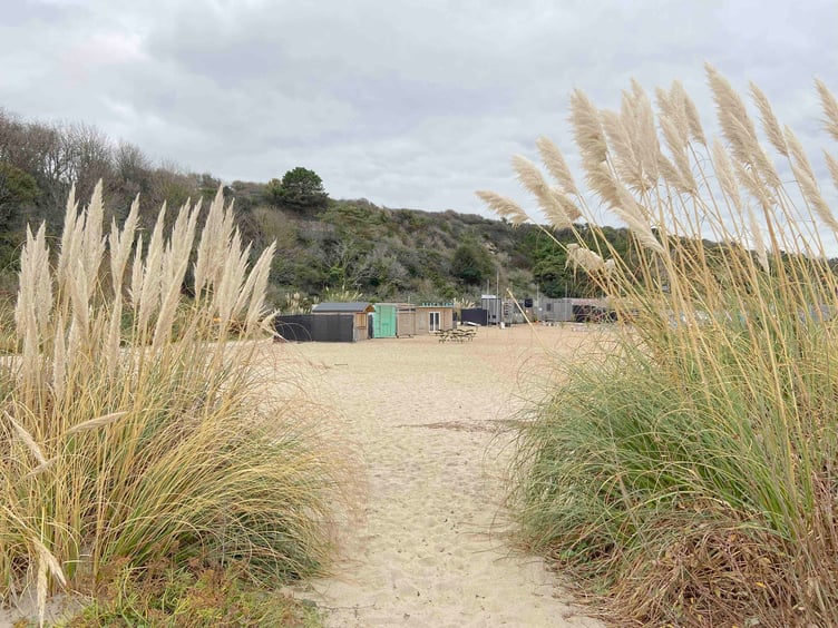 In the sunnier months, the beach has food and drink, and other outlets. Picture: Andrew Townsend