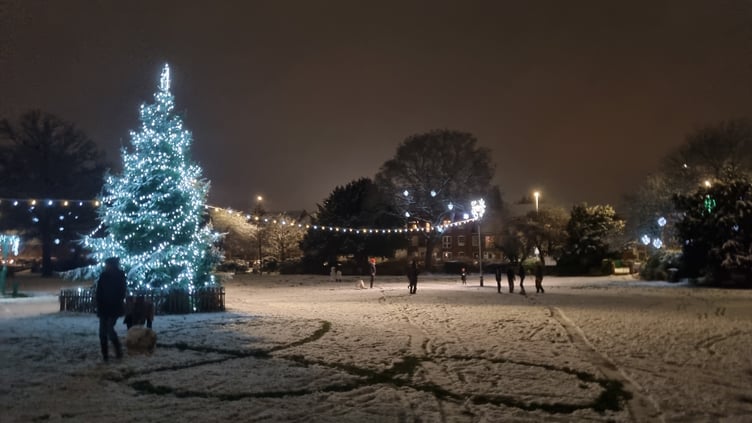 Gostrey Meadow Farnham Snow January 2026