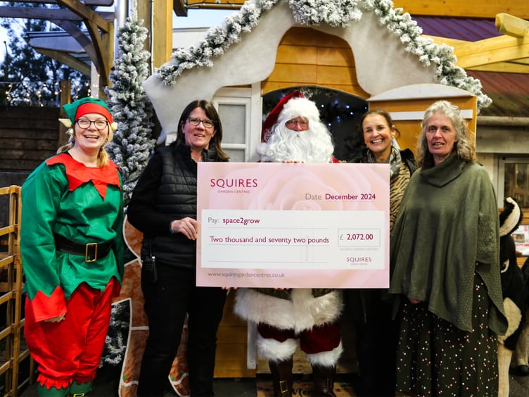 Squire's Space2grow Christmas Grotto donation