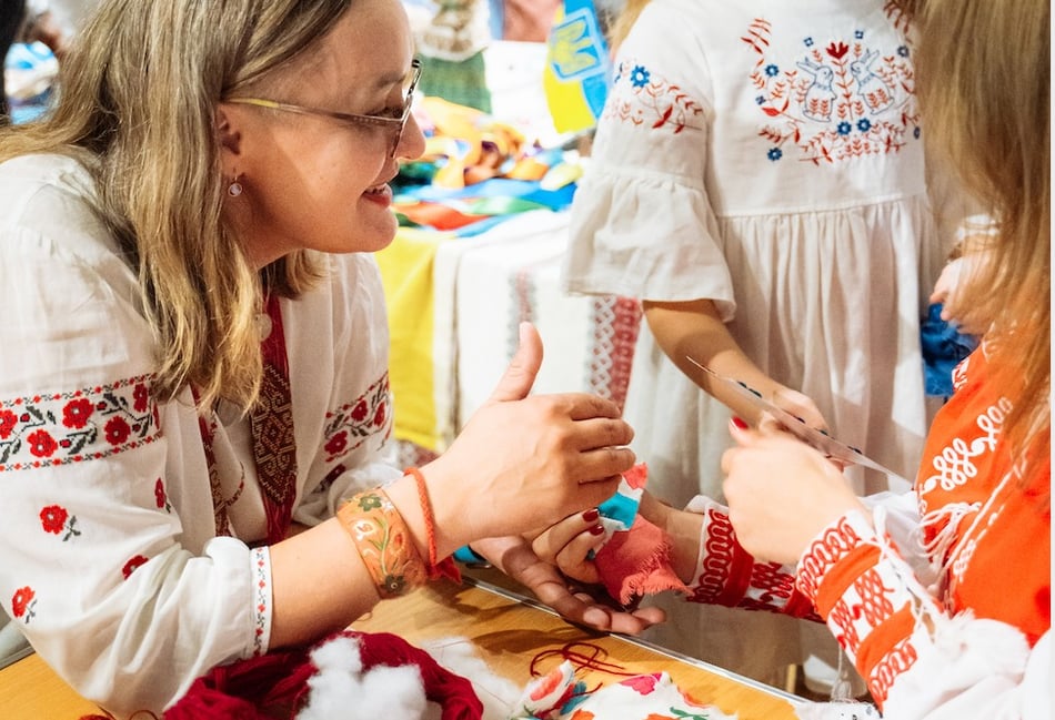 <p>Since moving to the UK, Iva has been involved in several projects that help other Ukrainians who have also had to flee due to the war</p>