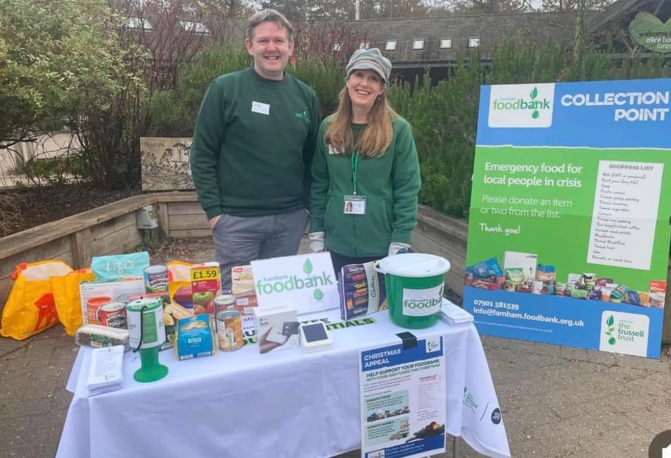 <p>A recent collection for Farnham Foodbank at Alice Holt Park Run  raised £90 in donations and a similar weight in food.</p>