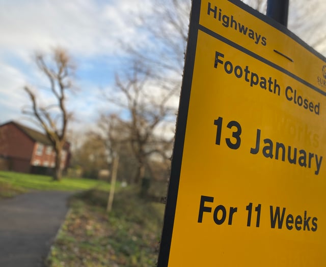 Farnham town centre overhaul underway as Riverside Walk path closed