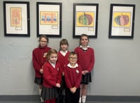 Binsted pupils bring colour to Bentley station