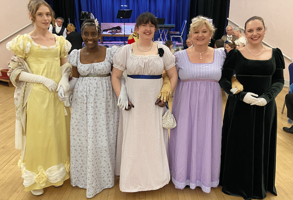 <p>Regency costume was de rigueur for the Jane Austen Birthday Ball at the Alton Assembly Rooms on Saturday night</p>