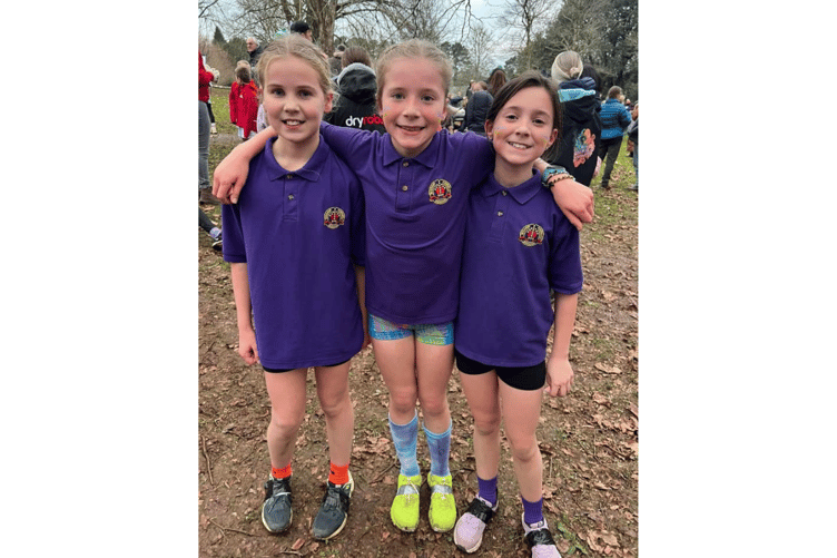 All smiles for these youngsters ahead of the latest Primary Schools Cross Country League event at Cotehele