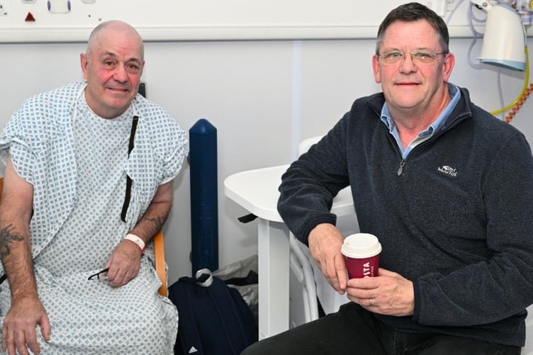 Keith Powell with brother Alan. Photo released January 19 2025.Two brothers received life-saving prostate cancer treatment within months of each other after a joke on a lad's holiday prompted them to take a test. Keith Powell, 68, underwent a radical prostatectomy just months after his younger brother, Alan, 66, had the same operation. The brothers even underwent their surgeries at the same hospital in Surrey with the same surgeon - and say they feel lucky to have caught the cancer before it spread. Retired gas and heating engineer Alan decided to get tested after a chance remark about the number of times 'men of a certain age' go to the toilet on a lad's holiday made him think.