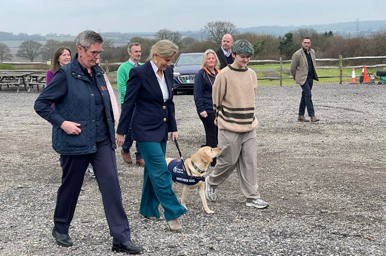 Duchess of Edinburgh, Dogs for Autism visit in Alton on Jan 21, 2025