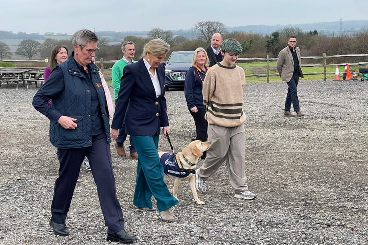 Duchess of Edinburgh, Dogs for Autism visit in Alton on Jan 21, 2025