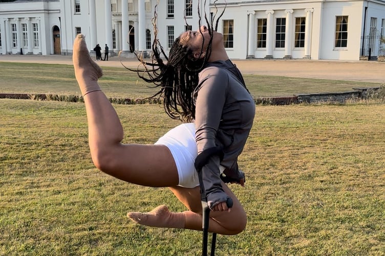 Sophia Adzoa-Moore, dancing on her crutches. A disabled dancer who performs on the West End using her crutches is fed up of trolls saying she "looks silly". Sophia Adzoa-Moore, 25, has used crutches full time since 2013, after waking up one morning unable to walk. She was diagnosed with hypermobile Ehlers-Danlos syndrome (hEDS) in July 2024, which causes severe pain in her hips and joints, as well as fatigue and dizziness. At the age of 18, she nearly quit performing to study backstage theatre production - as she didn't think she'd be able to dance on crutches.