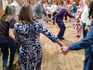 Dancing in the aisles on Valentine's Day