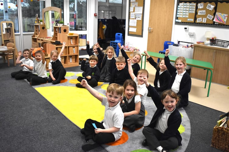 Northchapel pupils enjoying being back in their classroom