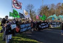 WATCH: Campaigners block Farnborough Airport in protest at expansion plans