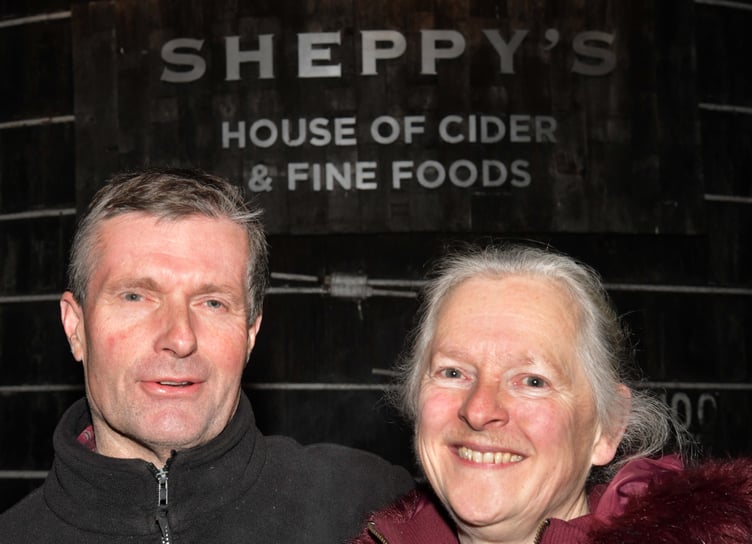 David and Louisa Sheppy hosted this year's wassail ceremony. PHOTO: Alain Lockyer.
