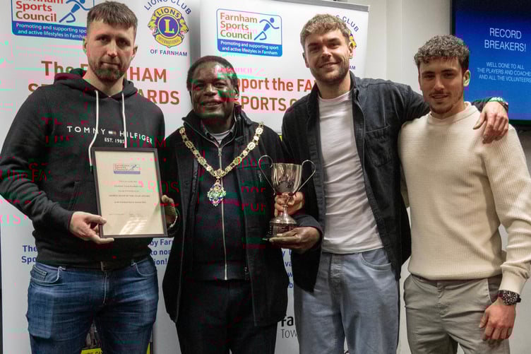 Farnham Town Football Club won the Sports Team of the Year award