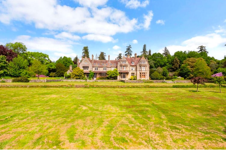 The grounds of Blackmoor House in Selborne.