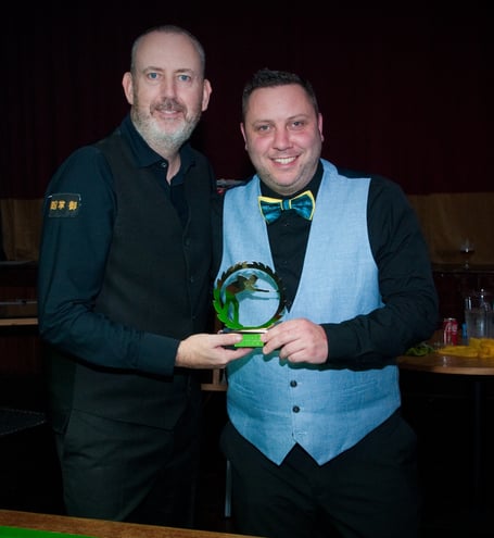 Mark Chatfield (right) with Mark Williams (Photo: Tim Hudson)