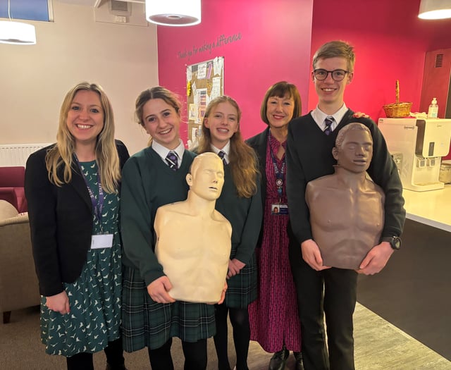 Heart of the school: team's lifesaving lesson for Weydon staff