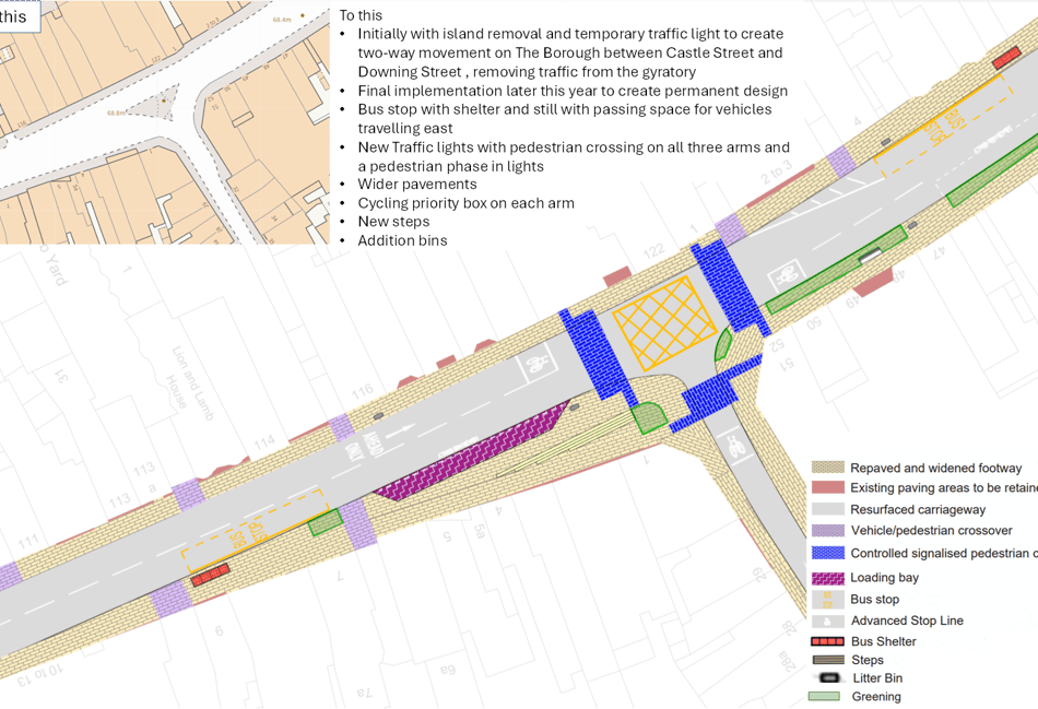 <p>This is how the top of Downing Street will look after the project has been completed. The previous visual was from an earlier scheme.</p>