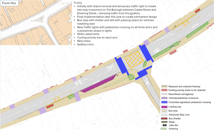 Downing Street road alterations