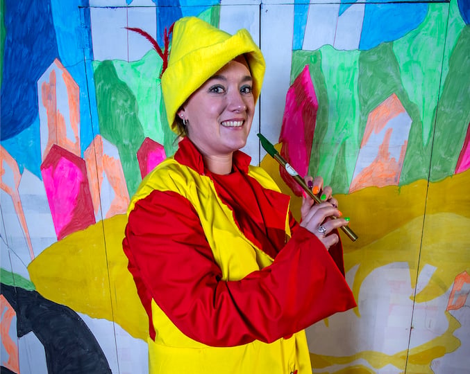 The Pied Piper played by Jess Hugh. Picture: Paul Williams