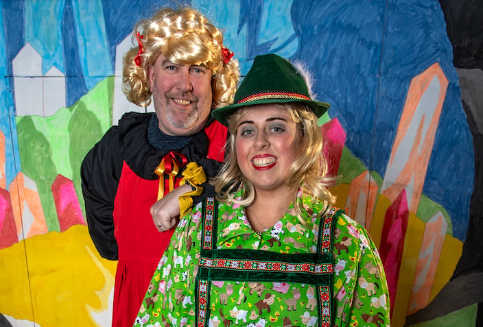 Dame Helga and Willie played by Paul Jones and Jess Jay. Picture: Paul Williams