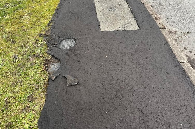 Poor pavement White Cottage Close