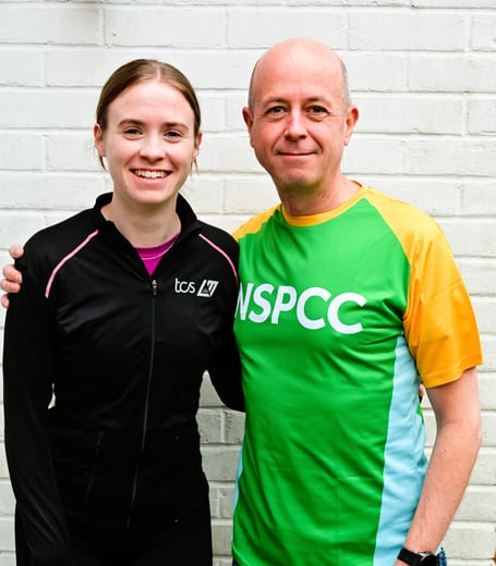 Mark Daisy Johnson Farnham London Marathon