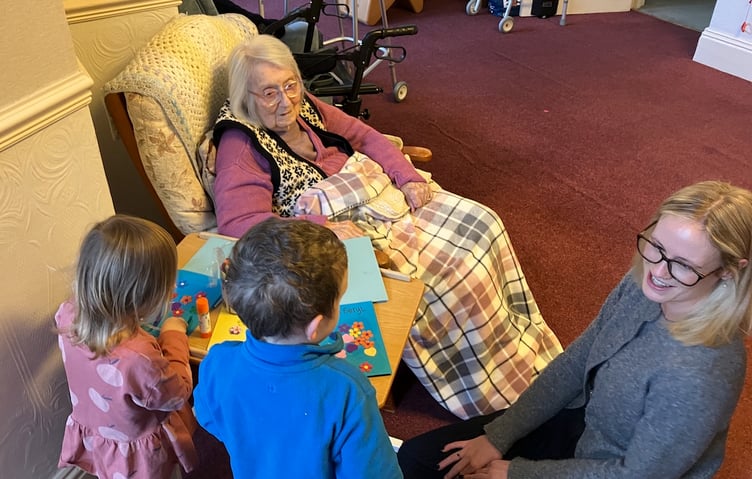The initiative is connecting nursery children with care home residents.