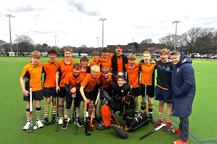 Alton Hockey Club’s under-14 boys reached the quarter-finals of the England Hockey T2 under-14 boys’ Championship Cup