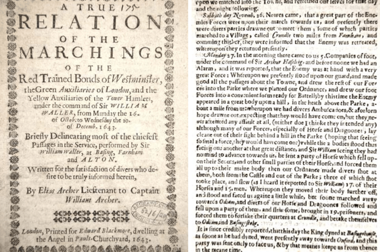 Civil War Pamphlet Farnham