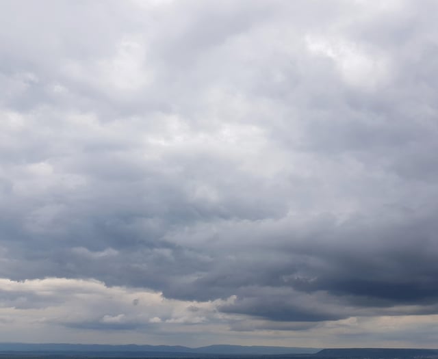 Cloudy skies today with a chance of rain, sunny outlook tomorrow
