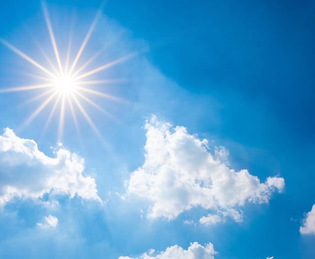 Sunny and warm day with gentle breeze
