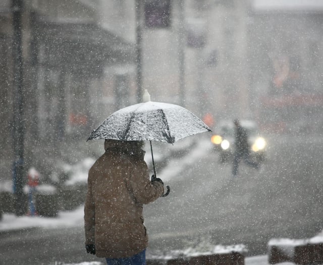 Heavy snow showers today with sunny skies tomorrow