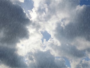 Overcast with patchy rain, partly cloudy tomorrow