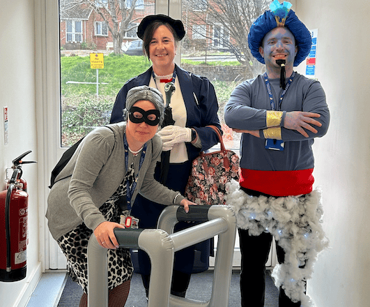Staff of Minehead Middle School entered into the spirit of World Book Day.