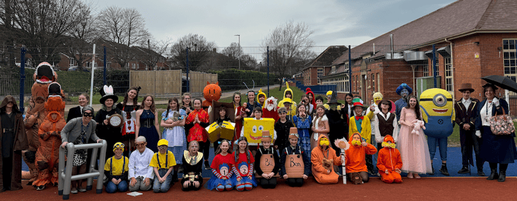 A huge variety of costumes was on show as staff and pupils of Minehead Middle School dressed up for World Book Day.