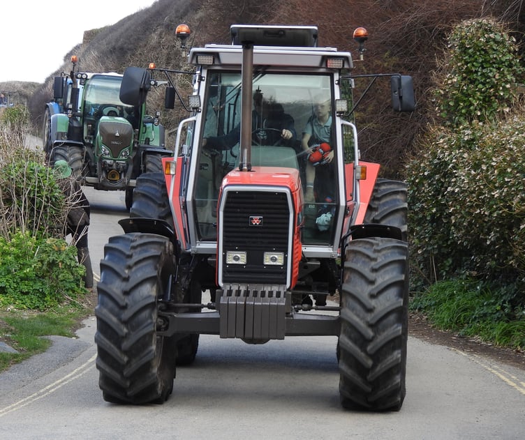 Modern and Vintage Tractors all take part in the event, with Steve Goodman at the head of the line up. (Picture: Adrian Jasper)