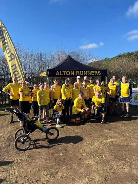Some of the Alton Runners at the Bourne Woods cross country fixture (Photo: Steph Erskine)