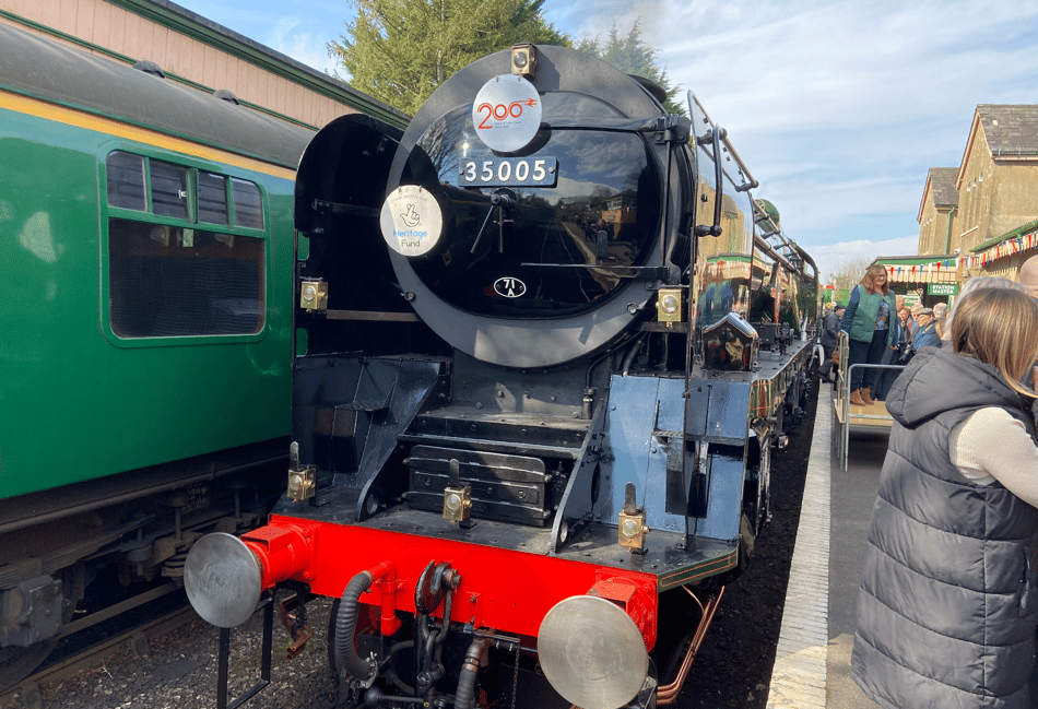 <p>Canadian Pacific ready for its first journey on the Watercress Line from Alresford to Alton</p>