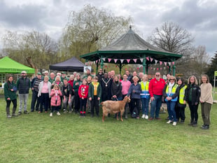 WATCH: Farnham in Bloom beds in for day of community spirit