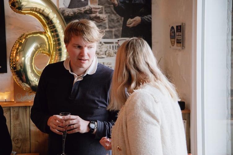 News reporter Lewis Clarke was among media invitees who sampled oysters from Porlock Bay Oysters at the launch of Eat Exmoor 2025. PHOTO: Daffodil PR.