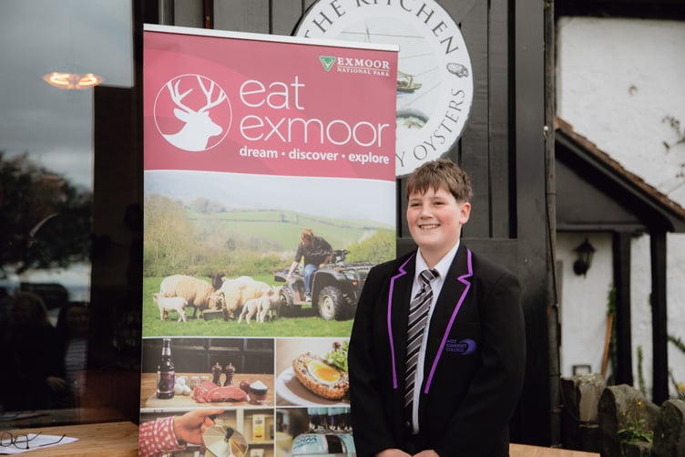 Exmoor Young Chef of the Year Austin Nelder helped to launch the 2025 edition of Eat Exmoor. PHOTO: Daffodil PR.