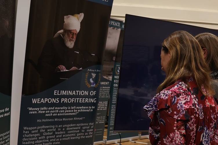 Guests learn about the Holy Month of Ramadan at the Big Iftar event in Farnham.